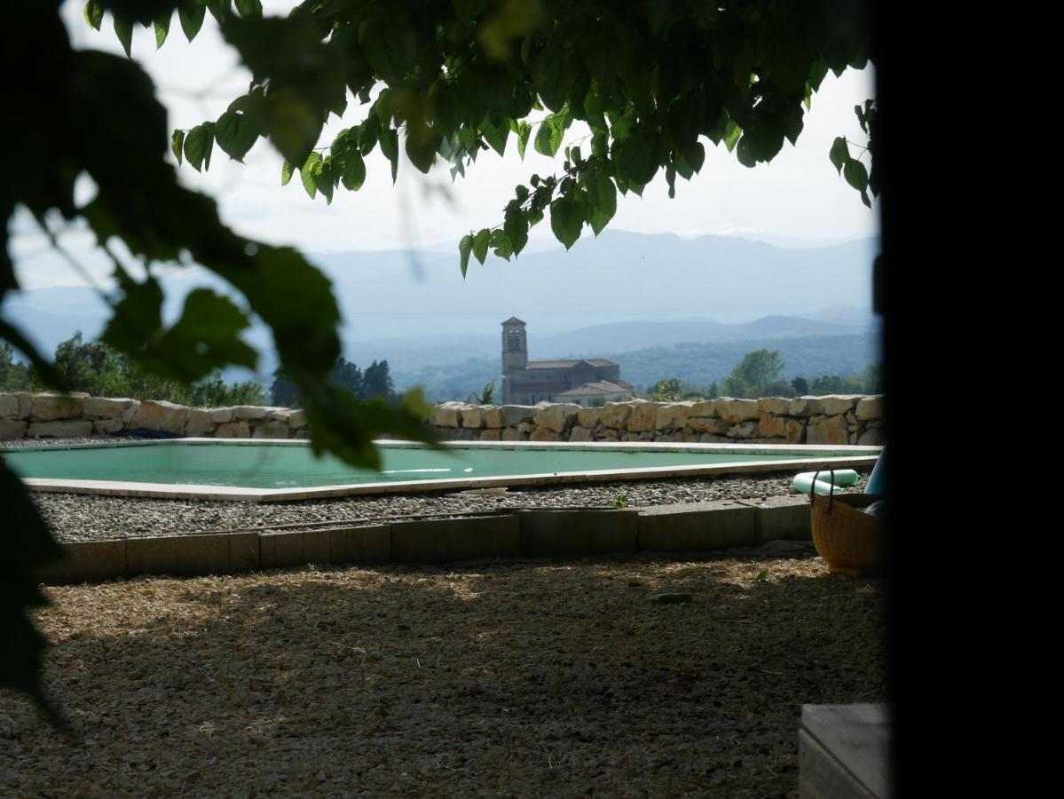 Les Agaves Piscine Panoramique Vue Exceptionnelle Bed & Breakfast Grospierres Eksteriør bilde